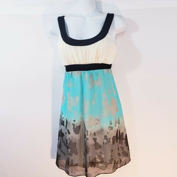 La Belle DRESS Womens Size 9 Sleeveless Empire Fla - Picture 2 of 8